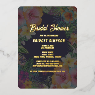 tropical colourful hibiscus hawaiian summer bridal