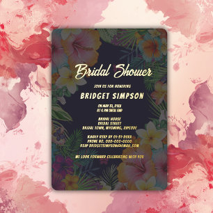 tropical colourful hibiscus hawaiian summer bridal