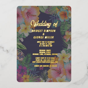 tropical colourful hibiscus hawaiian summer weddin