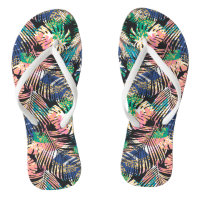 Tropical Colourful Plants Flip Flops