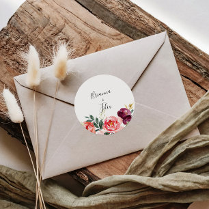 Tropical Colourful Summer Wedding Envelope Seals