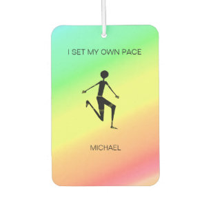 Tropical colours and Awesome Silhouette Athlete  Air Freshener