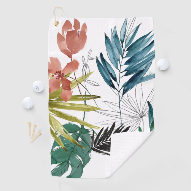 Tropical Composition Golf Towel (InSitu)