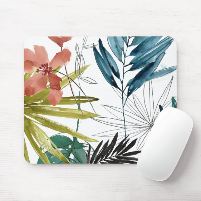 Tropical Composition Mouse Pad (With Mouse)