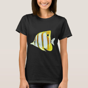 Tropical Coral Marine Butterfly Fish Animal T-Shirt