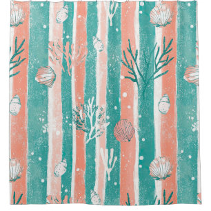 Tropical Coral Ocean Pattern