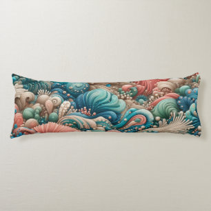 Tropical Coral Reef design Body Pillow