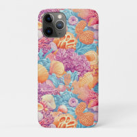 Tropical Coral Reef Turquoise Lavender Marine