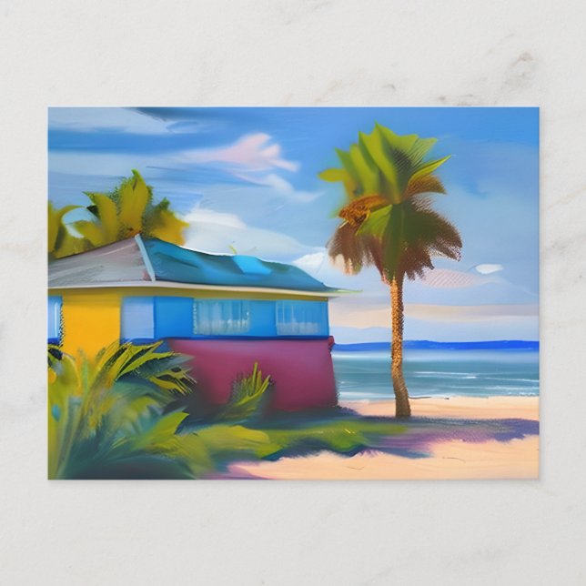 Tropical Cottage | Keeping in Touch Postcard (Front)