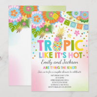 Tropical Couples Shower Invitation Tropical Shower
