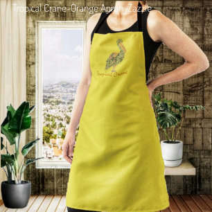 Tropical Crane  Apron
