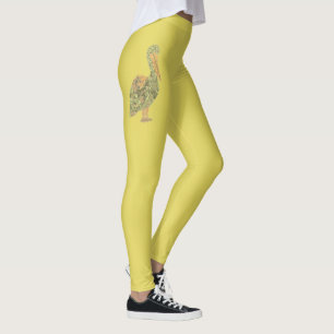 Tropical Crane  Leggings