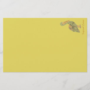 Tropical Crane Stationery