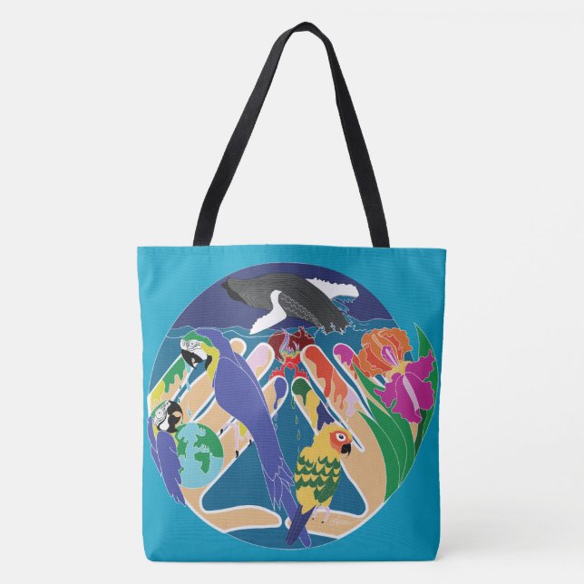 Tropical Creation Tote Bag (Front)