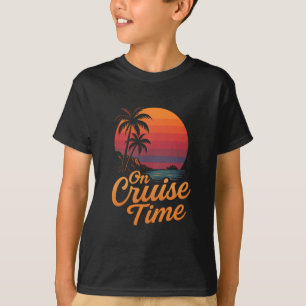 Tropical Cruise On Vacation Time With Palm Tree Su T-Shirt