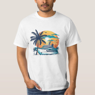 Tropical Cruise Sunset T-Shirt – Island Escape Vib