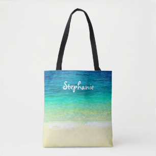tropical custom personalized tote beach design bag