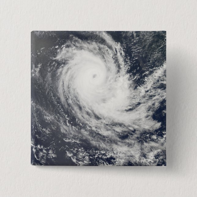 Tropical Cyclone Carina 2 Inch Square Button (Front)