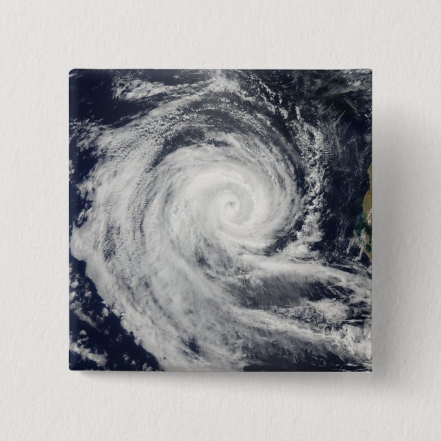 Tropical Cyclone Dianne 2 Inch Square Button (Front)