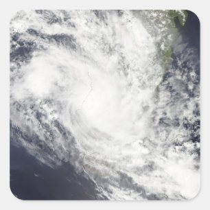 Tropical Cyclone Fami hovers over Madagascar Square Sticker
