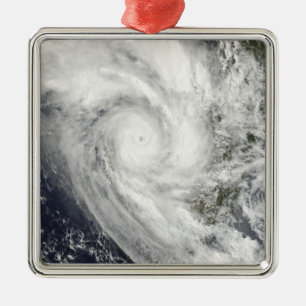 Tropical Cyclone Fanele over Madagascar Metal Ornament