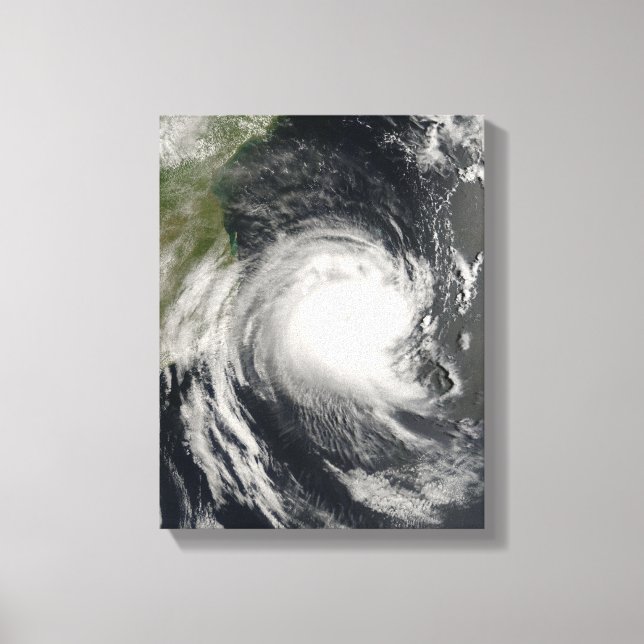 Tropical Cyclone Favio approaching Mozambique Canvas Print (Front)