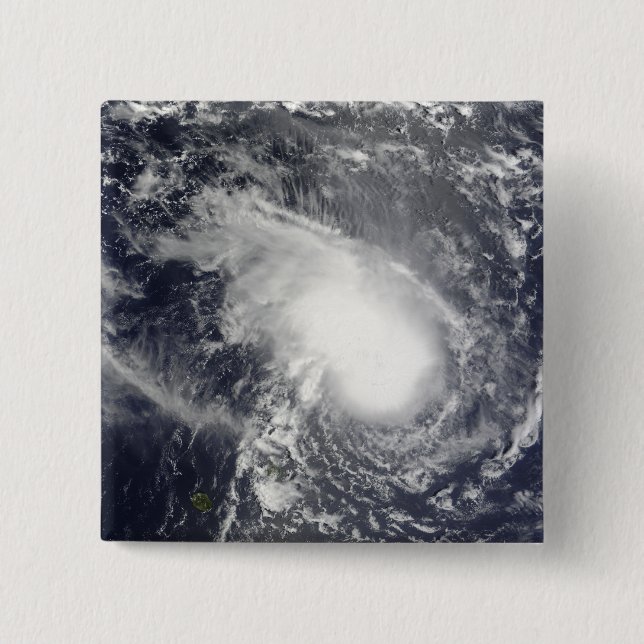 Tropical Cyclone Gael approaching Madagascar 2 Inch Square Button (Front)