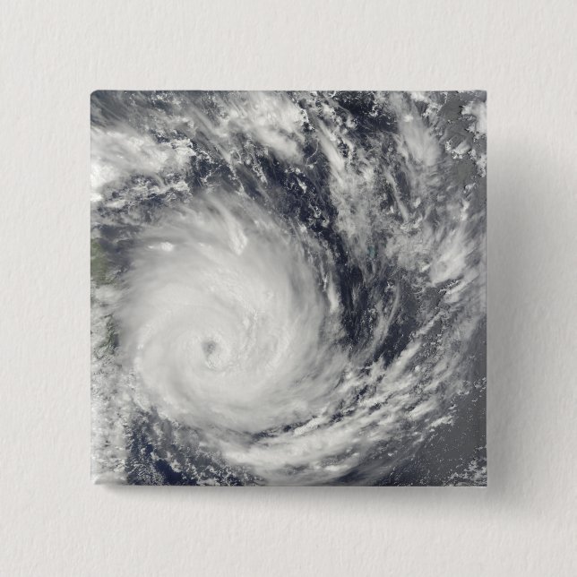 Tropical Cyclone Gael off Madagascar 2 Inch Square Button (Front)