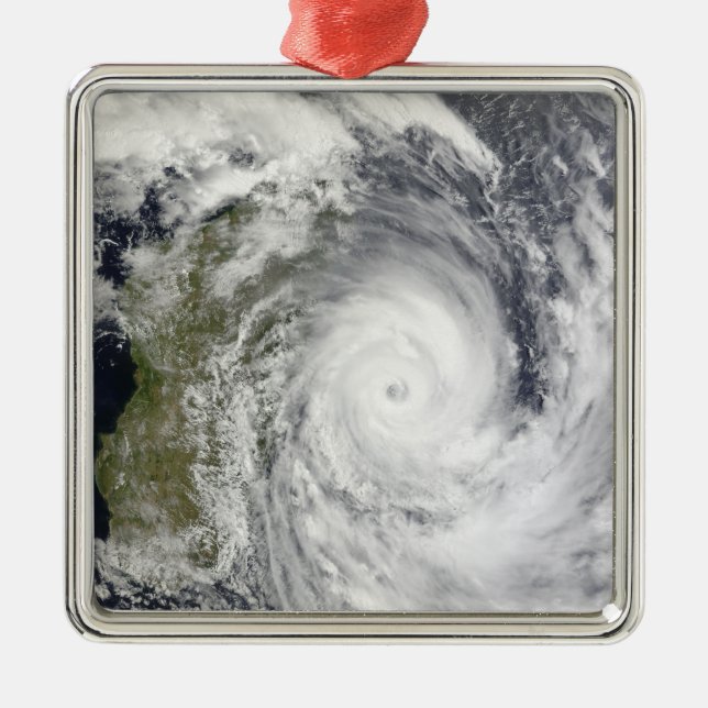 Tropical Cyclone Gael off Madagascar 2 Metal Ornament (Front)