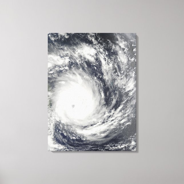 Tropical Cyclone Gael off Madagascar Canvas Print (Front)