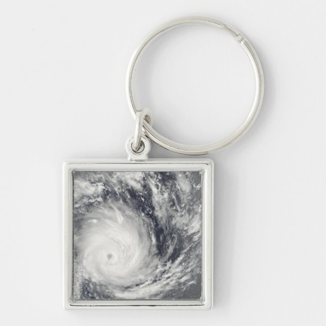 Tropical Cyclone Gael off Madagascar Keychain (Front)