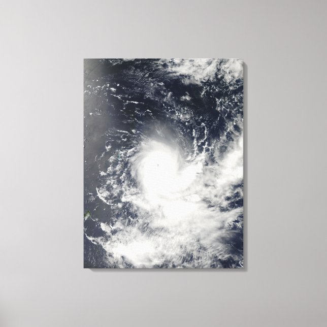 Tropical Cyclone Gelane Canvas Print (Front)