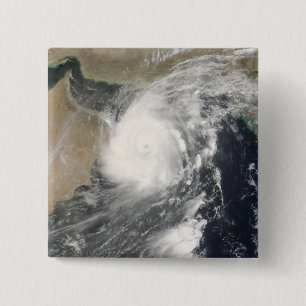 Tropical Cyclone Gonu in the Arabian Sea 2 Inch Square Button