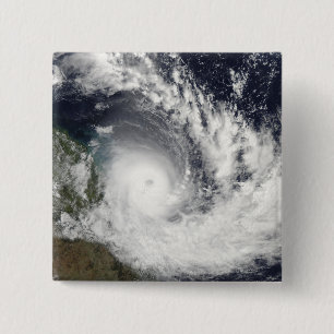 Tropical Cyclone Hamish over Australia 2 Inch Square Button