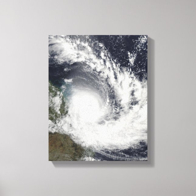 Tropical Cyclone Hamish over Australia Canvas Print (Front)