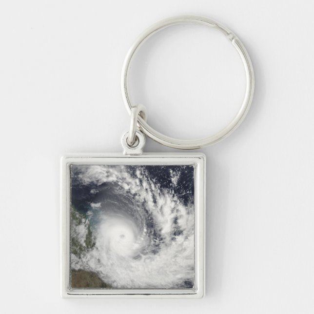Tropical Cyclone Hamish over Australia Keychain (Front)