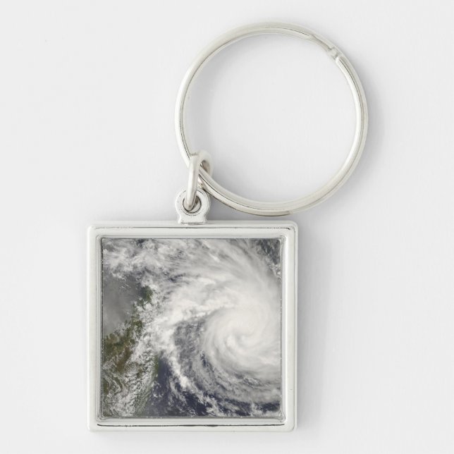 Tropical Cyclone Ivan approaching Madagascar Keychain (Front)