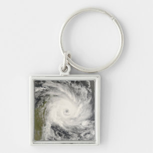Tropical Cyclone Ivan over Madagascar Keychain