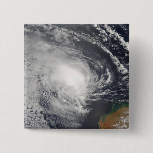Tropical Cyclone Jacob approaching Australia 2 Inch Square Button