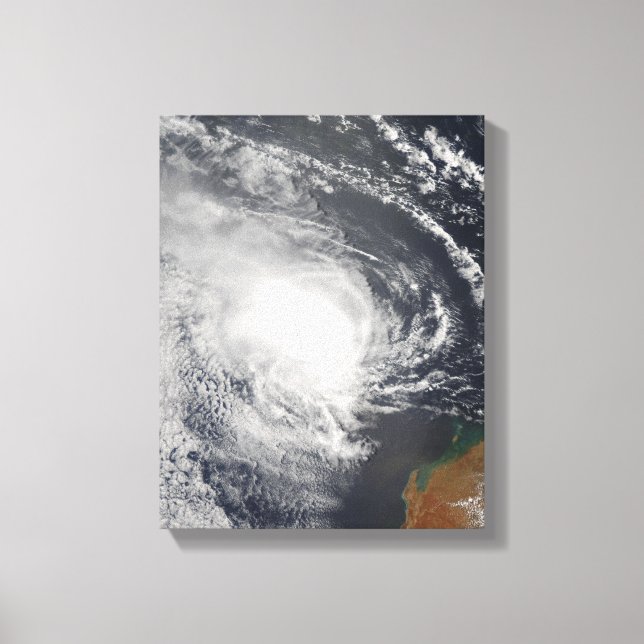 Tropical Cyclone Jacob approaching Australia Canvas Print (Front)