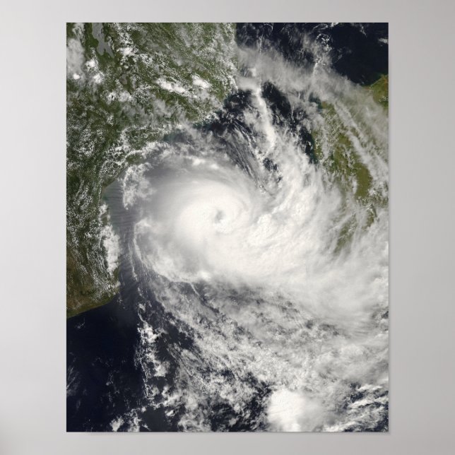 Tropical Cyclone Jokwe in the Mozambique Channe Poster (Front)