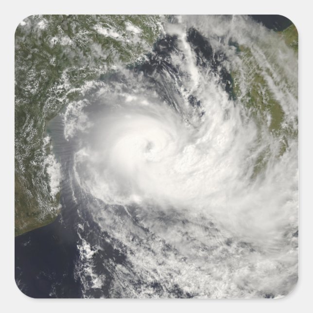 Tropical Cyclone Jokwe in the Mozambique Channe Square Sticker (Front)