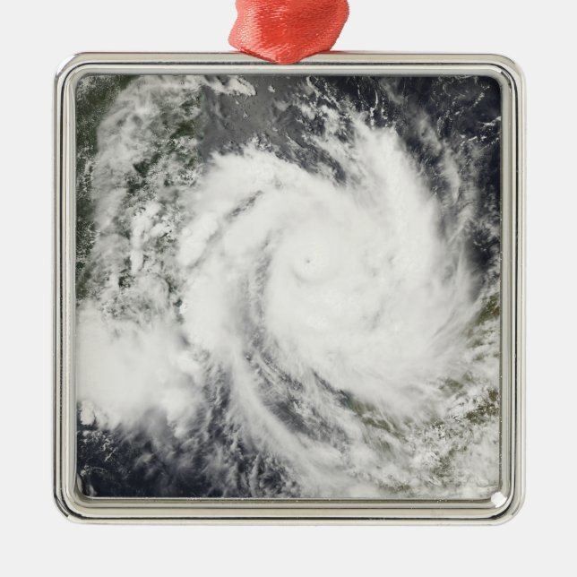 Tropical Cyclone Jokwe Metal Ornament (Front)