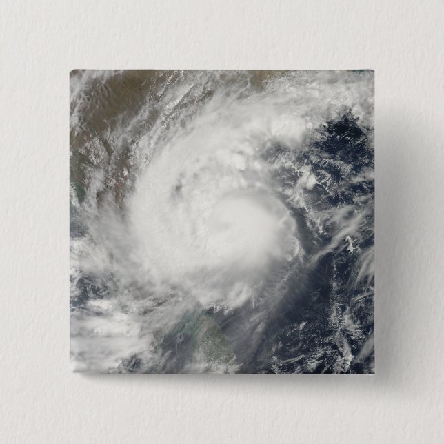 Tropical Cyclone Laila 2 Inch Square Button (Front)
