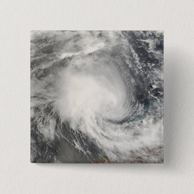 Tropical Cyclone Nicholas approaching Australia 2 Inch Square Button (Front)