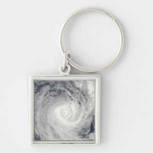 Tropical Cyclone Oli off the coast of Tahiti Keychain