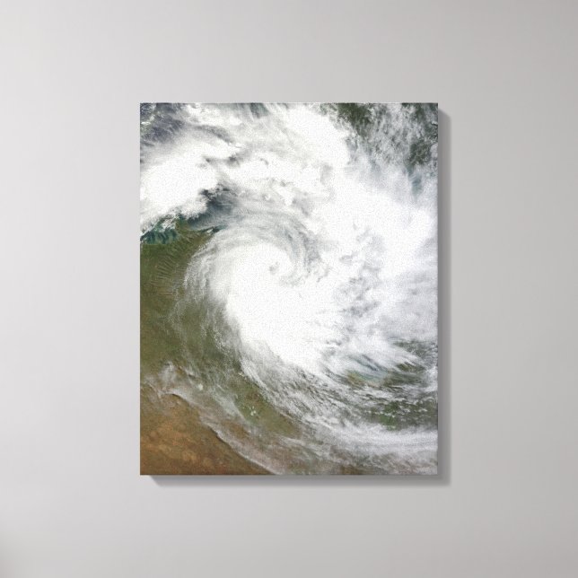 Tropical Cyclone Paul over Australia Canvas Print (Front)