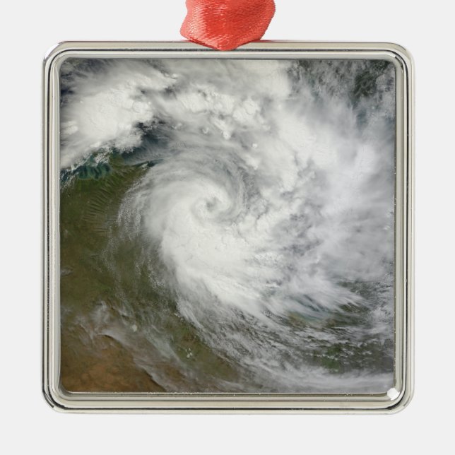 Tropical Cyclone Paul over Australia Metal Ornament (Front)