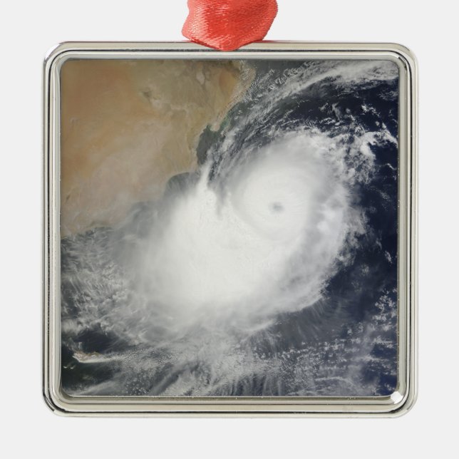 Tropical Cyclone Phet in the Arabian Sea Metal Ornament (Front)