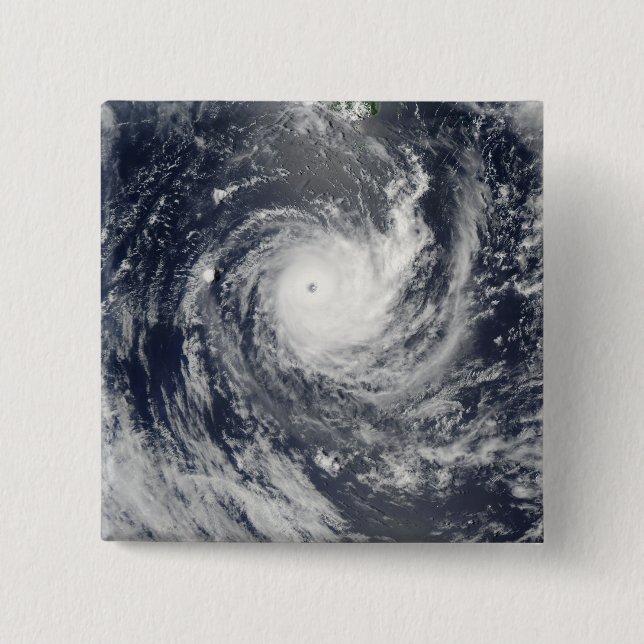 Tropical Cyclone Wilma 2 Inch Square Button (Front)